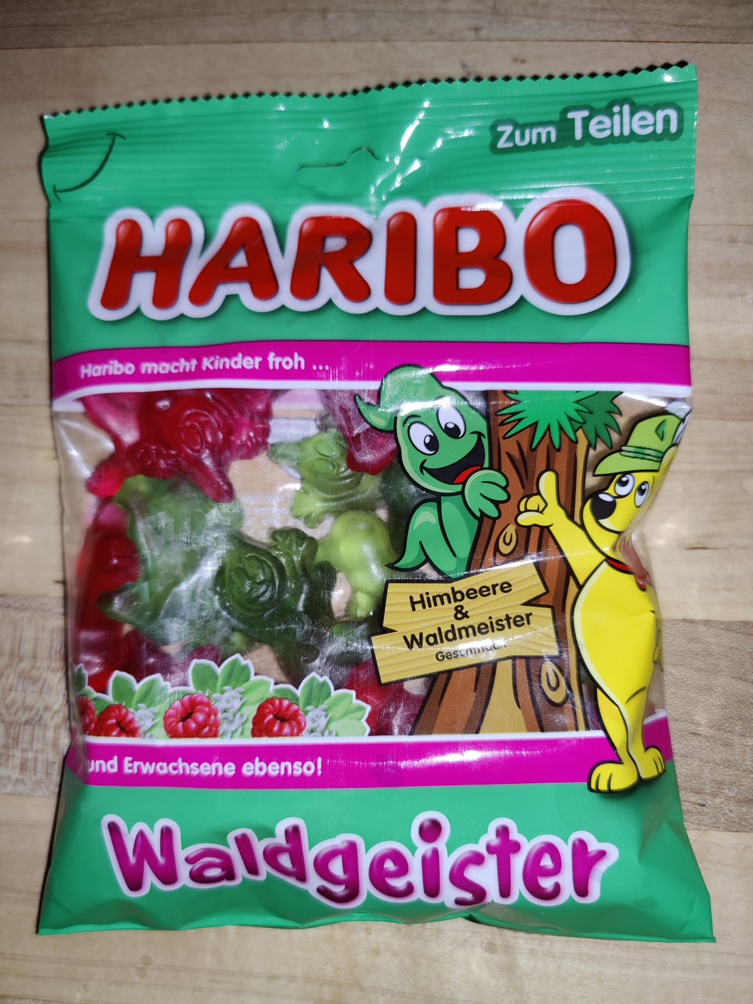 Haribo Imported Forrest Gummies (Raspberry and Woodruff flavor) -price reduced to sell out!