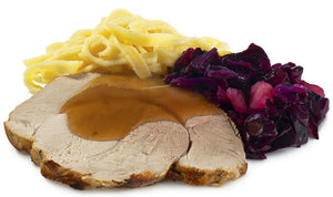Pork Pot Roast with Red Cabbage and Spatzle